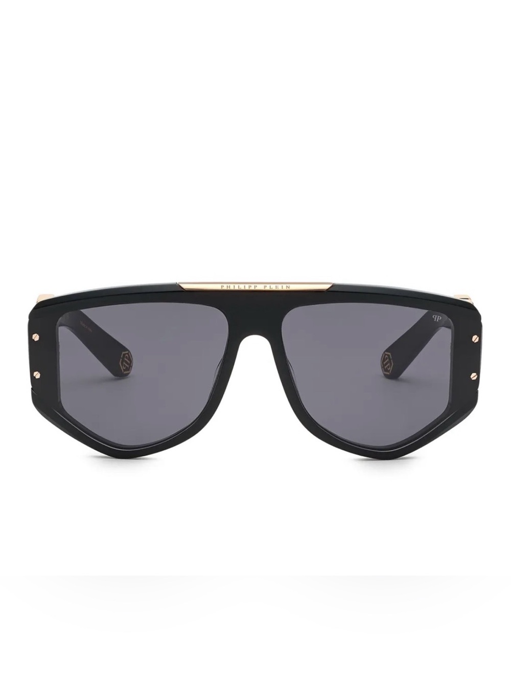 🔥NEW Philipp Plein Eyewear Rectangular logo-plaque sunglasses🔥
